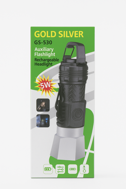 Gold Silver GS-530 USB Şarjlı Mini El Feneri