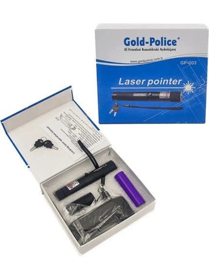 Şarjlı Yeşil Lazer Işık Gold Police GP-003