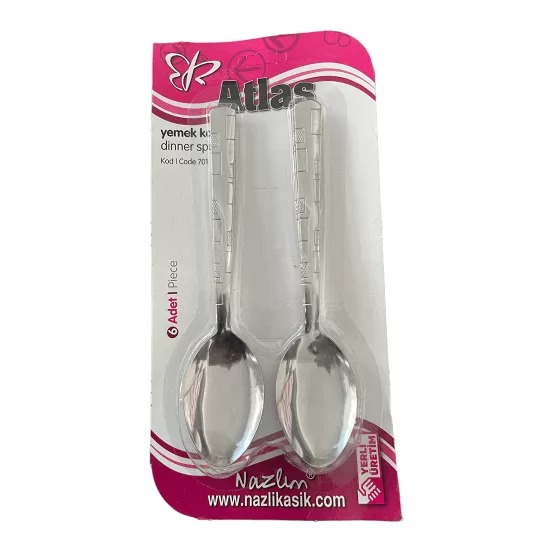 ATLAS 6 LI YEMEK KAŞIĞI ATLAS 6 LI YEMEK KAŞIĞI - Görsel 1